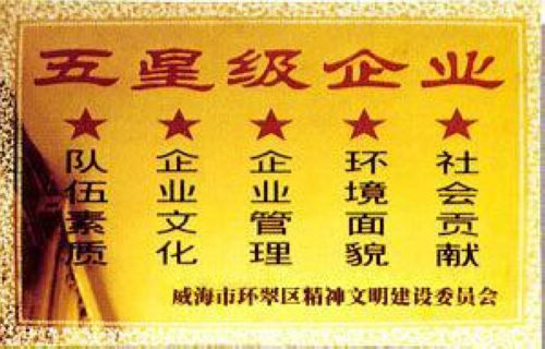 五星級(jí)企業(yè)